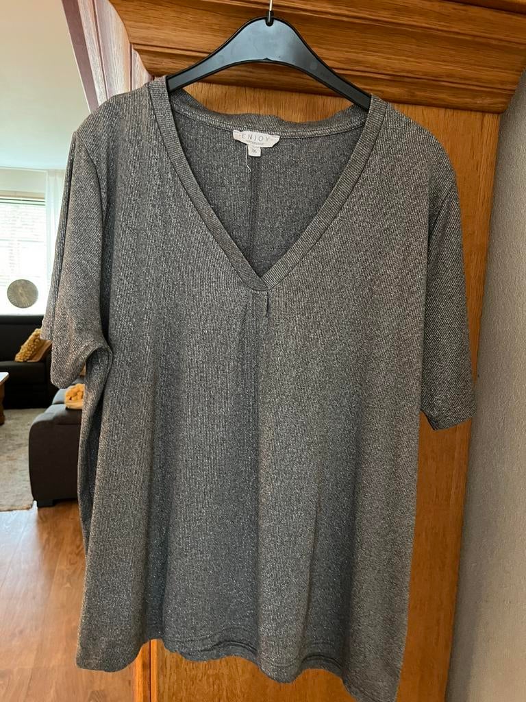 Enjoy shirt, Maat 46/48 (XL) of groter, Ophalen of Verzenden, Zo goed als nieuw, Korte mouw