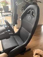 QWARE RS-500BL Gamestoel Zwart, Spelcomputers en Games, Spelcomputers | Sony PlayStation Consoles | Accessoires, Ophalen, Zo goed als nieuw