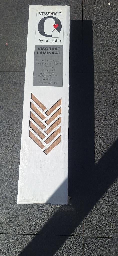 Laminaat visgraat nieuw, Ophalen, Nieuw, Visgraat, 10 tot 25 m²