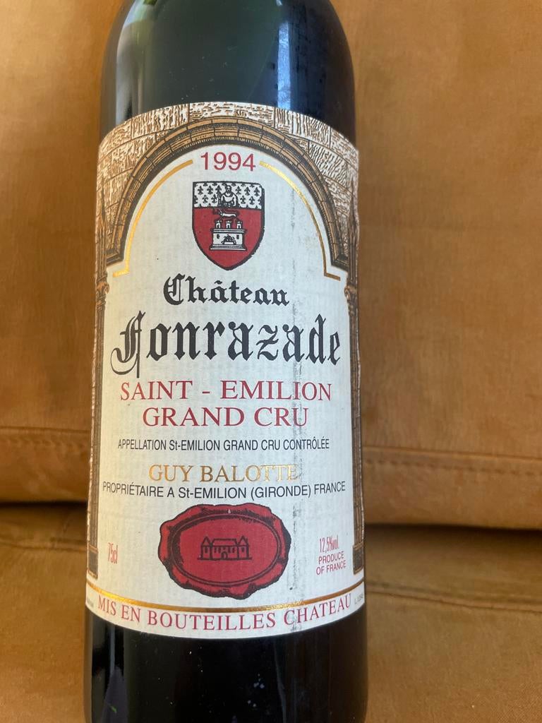 Château Jonrazade Saint-Emilion Grand Cru 1994, Ophalen, Gebruikt, Frankrijk, Rode wijn