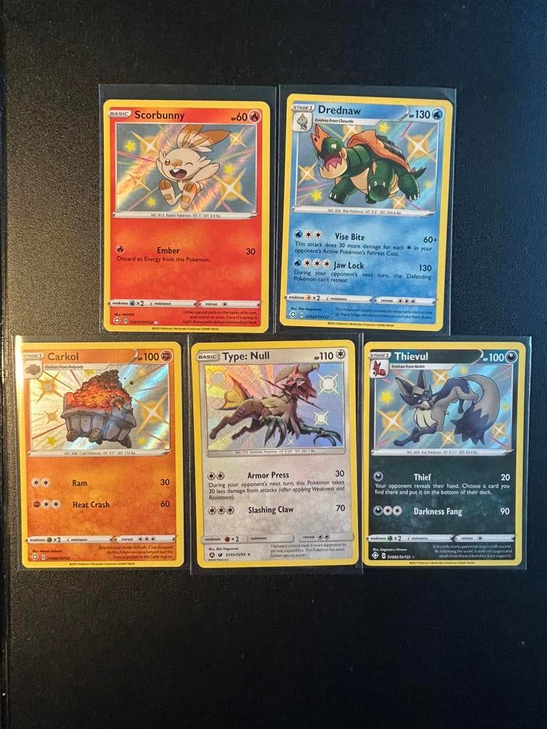 Pokemon kaarten shinies, Ophalen of Verzenden, Zo goed als nieuw