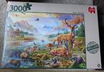 Legpuzzel Jumbo – 3000 stukjes – Deer Family – Nieuw, Ophalen of Verzenden, 500 t/m 1500 stukjes, Nieuw, Legpuzzel
