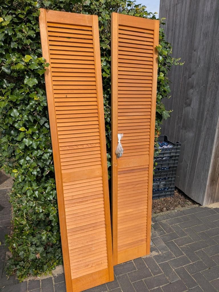 Louvre deuren, Doe-het-zelf en Verbouw, Deuren en Horren, Ophalen, Gebruikt, Minder dan 80 cm, Binnendeur