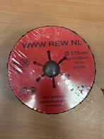 REW Schuurdisk Ø115mm, max 11000rpm, 5 stuks, Overige typen, Nieuw, Ophalen of Verzenden, Nvt