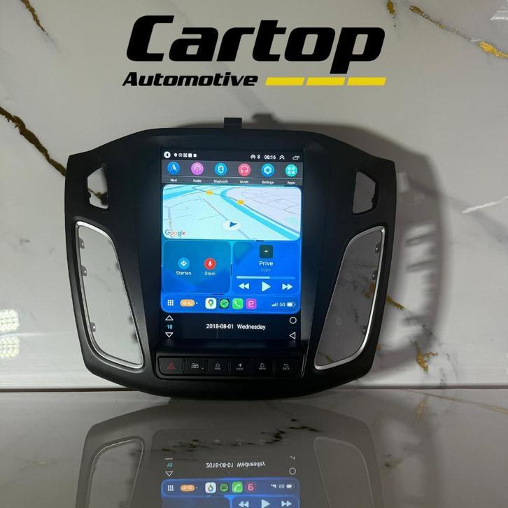 Ford Focus Android Navigatie 9 Inch CarPlay 2012-2017, Marconistraat 68P, Zo goed als nieuw, Info@cartop-automotive.nl, Cartop-Automotive Bv.