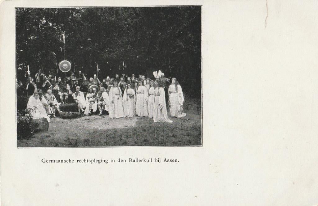 BALLERKUIL ASSEN TONEEL JAREN 20 ZEER MOOIE KAART KL865, Verzamelen, Ophalen of Verzenden, Voor 1920, Ongelopen