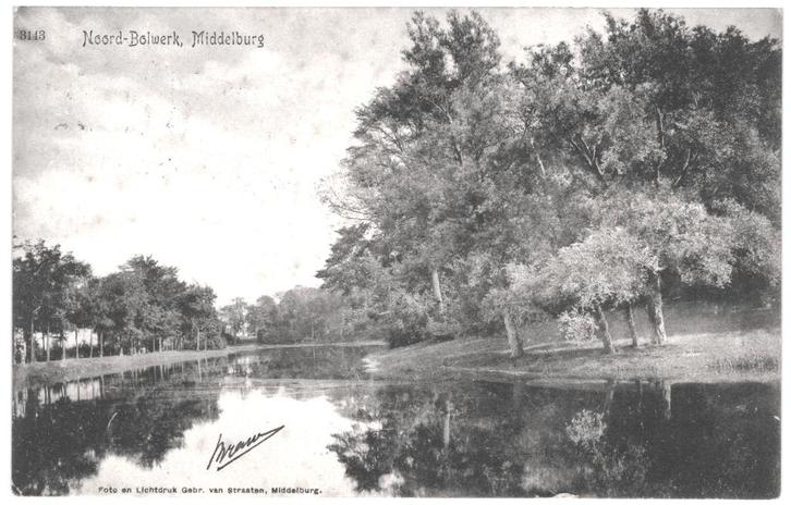 992466 Middelburg Zeeland 1906 Noord Bolwerk Gelopen, Verzamelen, Ansichtkaarten | Nederland, Gelopen, Zeeland, Voor 1920, Ophalen of Verzenden