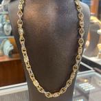 14k gouden ketting monte carlo versace schakel, Ophalen of Verzenden, Zo goed als nieuw, Goud