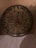 Metalen wanddecoratie Levensboom, Huis en Inrichting, Ophalen, Metaal, Wandsculptuur, Gebruikt