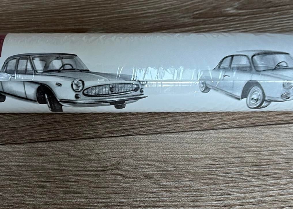 ESTA HOME ROL BEHANG OUDE AUTO’S, Ophalen of Verzenden, Zo goed als nieuw, Overige typen
