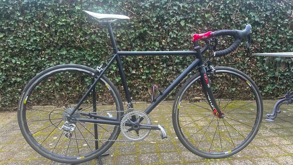 Retro racefiets met nieuw stalen frame en Campagnolo Chorus, Overige merken, 28 inch, Staal, Heren