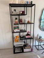 Zwart metalen open kast van Karwei, Met plank(en), Gebruikt, Metaal, 150 tot 200 cm