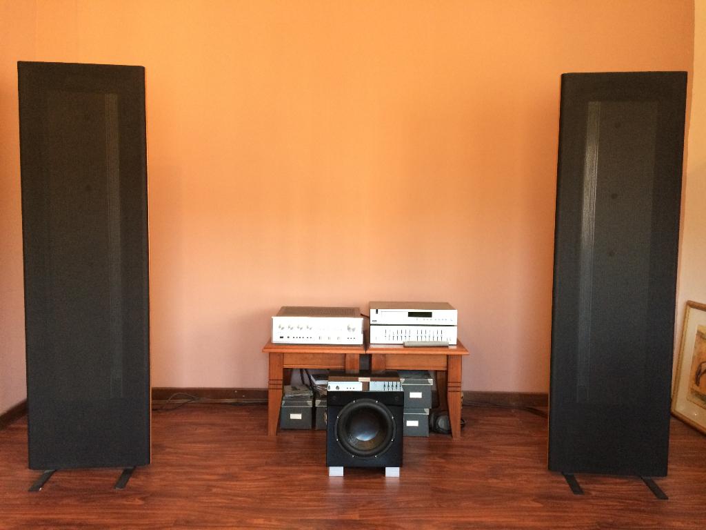 Magnepan 1.6 QR speakers, Gebruikt, 120 watt of meer, Front, Rear of Stereo speakers, Ophalen