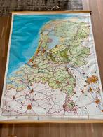 Oude Schoolplaat Wandkaart Nederland, Boeken, Gelezen, Wolters-Noordhoff, Ophalen of Verzenden, Landkaart