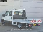 Iveco Daily 50C17 3.0L Automaat DC Open laadbak Kraan Hiab 0, Auto's, Euro 5, Stof, Gebruikt, 4 cilinders
