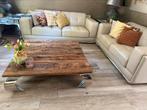Mooie salon tafel 111x111x 34 hoog, Huis en Inrichting, Ophalen of Verzenden, Zo goed als nieuw, Metaal, Minder dan 50 cm