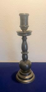 Antieke Tinnen Kandelaar., Ophalen of Verzenden, Overige materialen