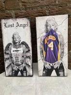 Merilyn Monroe,  2x op canvas, samen voor Euro 40,00, Huis en Inrichting, Ophalen, Minder dan 50 cm, Gebruikt, Schilderij