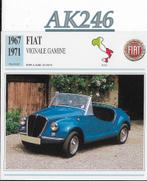 Ak246 autokaart fiat vignale gamine ( 1967 - 1971 ), Ophalen of Verzenden, Zo goed als nieuw, Auto's