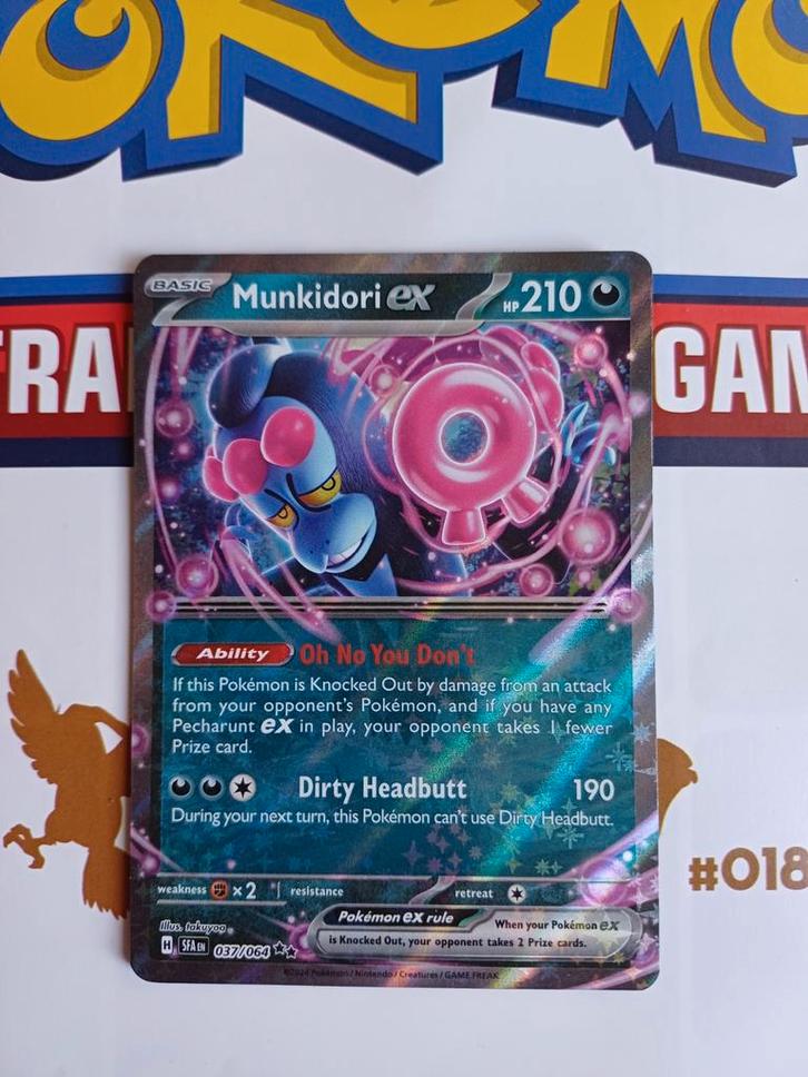 Munkidori Ex 037/064, Hobby en Vrije tijd, Verzamelkaartspellen | Pokémon, Nieuw, Losse kaart, Ophalen of Verzenden