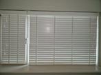 Houten jalouzie met ladderbdan wit 113x147, Ophalen of Verzenden, Zo goed als nieuw, Wit, Minder dan 100 cm
