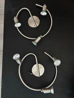 2 Halogeen plafond Spots, Ophalen, Halogeen, Metaal of Aluminium, Zo goed als nieuw