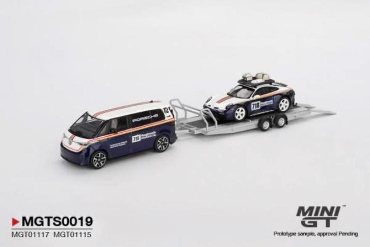 mini GT Volkswagen set Porsche Centrum Gelderland, Hobby en Vrije tijd, Modelauto's | Overige schalen, Nieuw, Auto, Ophalen