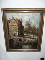 schilderij Amsterdam prinsengracht brug 59, Antiek en Kunst, Ophalen of Verzenden