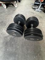Vaste Rubberen Dumbells 2x40kg, Sport en Fitness, Fitnessmaterialen, Ophalen, Gebruikt, Dumbbell