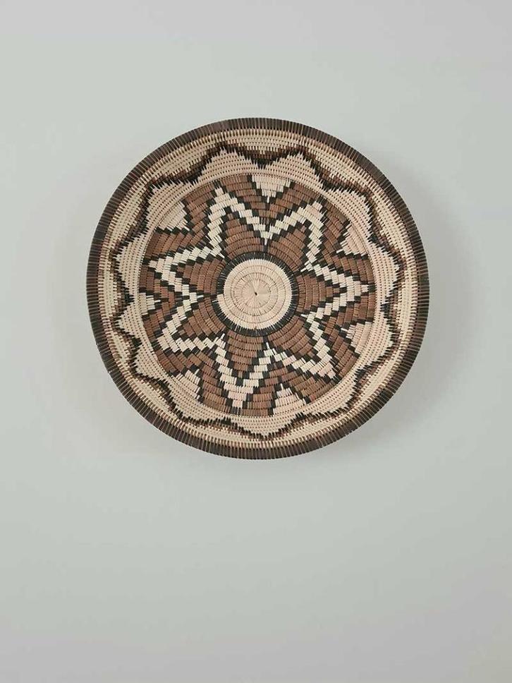 Palmblad schaal uit Bali 3, Huis en Inrichting, Woonaccessoires | Schalen en Manden, Nieuw, Schaal, Rond, Overige materialen, Ophalen of Verzenden