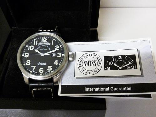 ZENO-WATCH 8554-12, Sieraden, Tassen en Uiterlijk, Horloges | Heren, Nieuw, Polshorloge, Overige merken, Staal, Leer, Ophalen of Verzenden