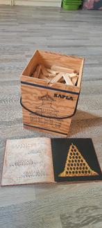 Kapla opbergbox met 280 grenenhouten blokjes en boekje, Ophalen, Gebruikt, Overige merken