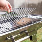 Opvouwbare houtskool barbecue van roestvrij staal, Ophalen of Verzenden, Nieuw, Onbekend