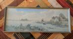 aquarel plasgezicht Piet Zonneveld, Ophalen of Verzenden