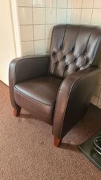 Mooie leren stoel, Huis en Inrichting, Fauteuils, Ophalen, Gebruikt, 50 tot 75 cm, Leer