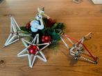 4 oude, brocante, nostalgische gablonzers, Diversen, Kerst, Ophalen of Verzenden, Gebruikt