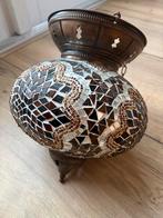 Oosterse hanglamp/windlicht met mozaïek, Huis en Inrichting, Lampen | Hanglampen, Ophalen, Zo goed als nieuw, Glas, Minder dan 50 cm