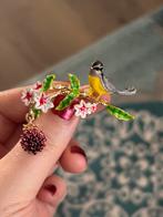 Broche vogels papegaai flamingo duif roodborstje, Met strass, Overige materialen, Minder dan 4 cm, Nieuw