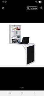Uitklapbaar bureau / knutseltafel met krijtbord, Ophalen, Gebruikt, Bureau
