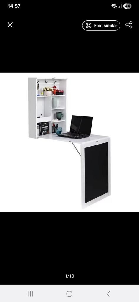 Uitklapbaar bureau / knutseltafel met krijtbord, Huis en Inrichting, Bureaus, Gebruikt, Bureau, Ophalen