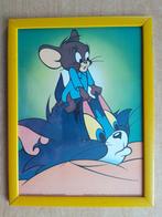 Tom & Jerry 1997, poster in lijst, Verzamelen, Stripfiguren, Gebruikt, Ophalen of Verzenden, Plaatje, Poster of Sticker, Suske en Wiske