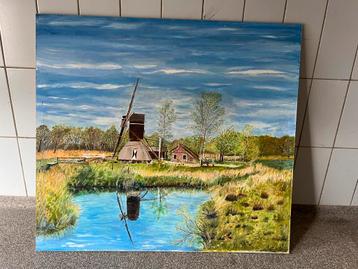 Landschap schilderij 61x68 cm beschikbaar voor biedingen