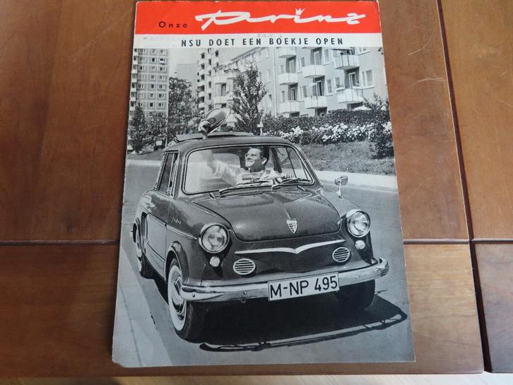 Folder NSU Prinz programma 1959, Boeken, Auto's | Folders en Tijdschriften, Zo goed als nieuw, Overige merken, Ophalen of Verzenden