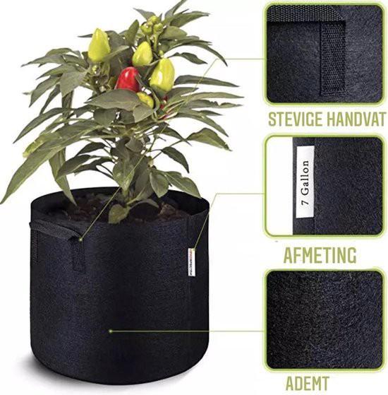 Planten Groeizak 40x30cm - 12 Gallon, Tuin en Terras, Bloempotten, Nieuw, Overige materialen, Binnen, Balkon, Tuin, 40 tot 70 cm