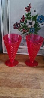 2 ijscoupes ijscoupe kunstof ijscoupe sorbet sorbetcoupe, Huis en Inrichting, Keuken | Servies, Ophalen of Verzenden, Zo goed als nieuw