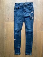 Spijkerbroek Eksept maat 28 met geborduurde bloemen, Blauw, Ophalen of Verzenden, Gedragen, Eksept