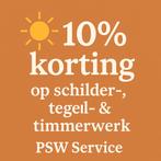 ✅ 10% korting op schilder-, tegel- & timmerwerk – PSW Servic, Kleuradvies, Behangen