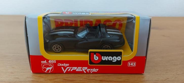 BBurago Burago Dodge Viper Rt/10 Nr 4105, Hobby en Vrije tijd, Modelauto's | 1:43, Nieuw, Auto, Overige merken, Verzenden