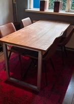 Eethoek/ eettafel met 4 stoelen, Huis en Inrichting, Ophalen, Gebruikt, 4 tot 6 stoelen