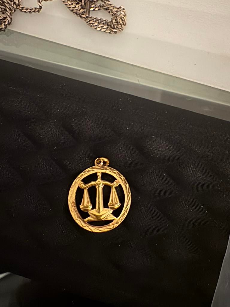 Verhulde Hanger Sterrenbeeld Weegschaal, Sieraden, Tassen en Uiterlijk, Overige materialen, Overige voorstellingen, Ophalen of Verzenden